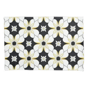 🌸 White Yellow Floral Cosy Home Style 🌸 Pillowcase