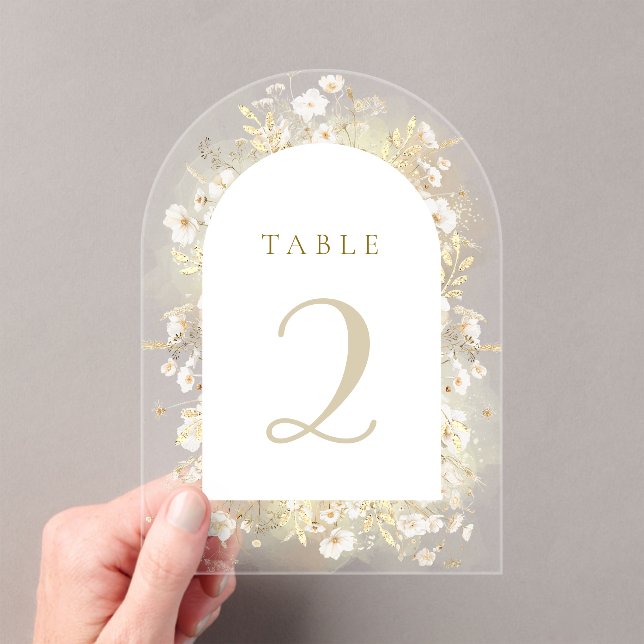  white yellow flowers table numbers (Insitu (Handheld))