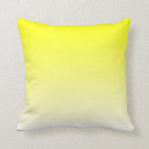 White Yellow Ombre Cushion