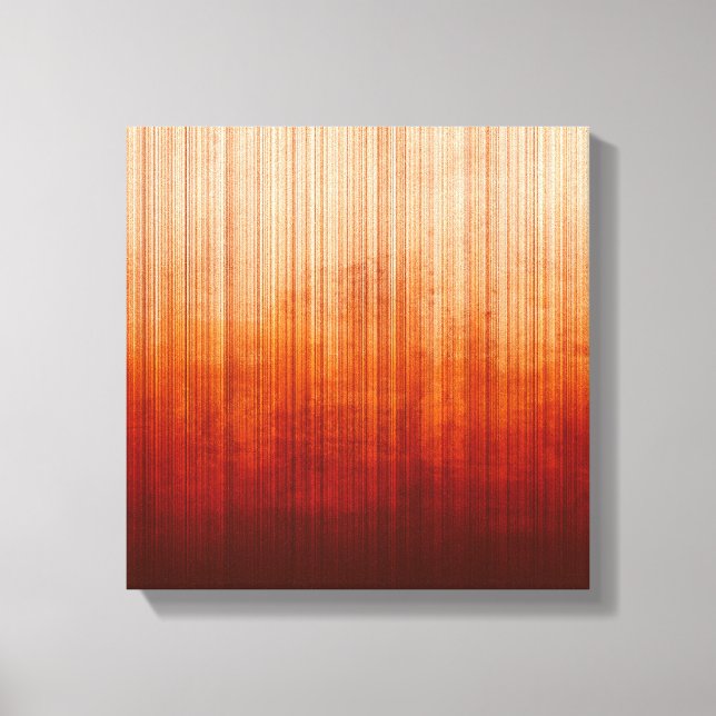 White Yellow Orange Red Burgundy striped Abstract Canvas Print (Front)