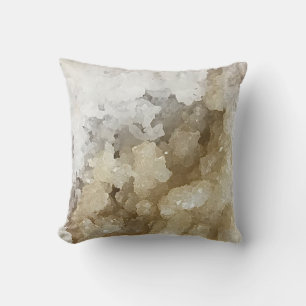 White Yellow Sparkling Crystal Goede Throw Pillow