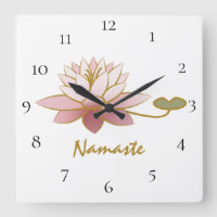 *~* White Zen Namaste Pink Lotus Flower Spiritual