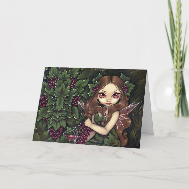 "White Zinfandel" Greeting Card (Front)