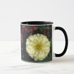 White Zinnia Mug