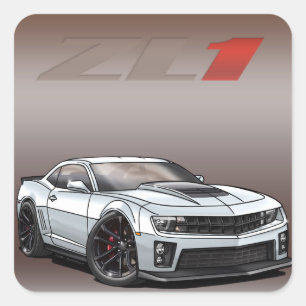 White_ZL1 Square Sticker