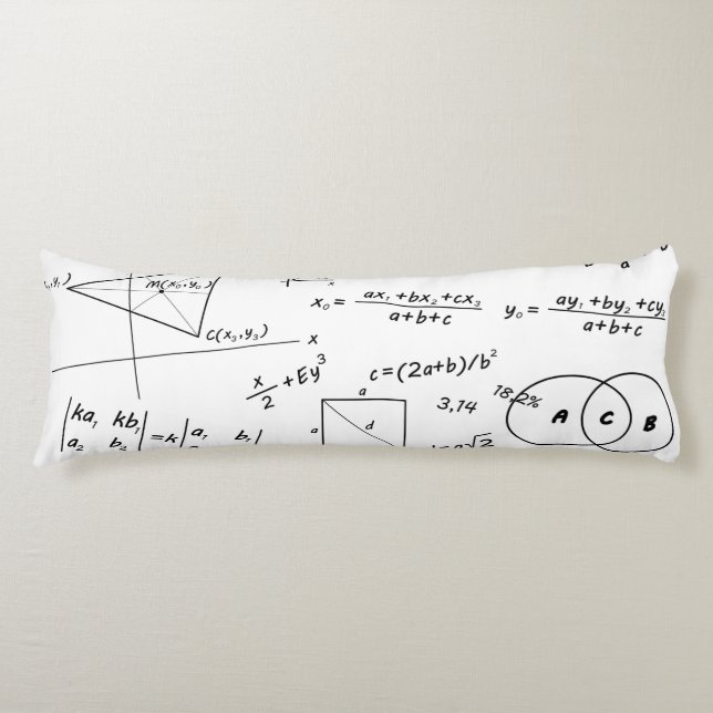Whiteboard Body Pillow ( 20" x 54") (Front)