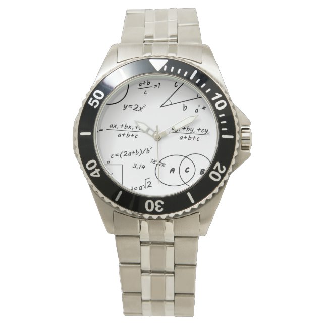 Whiteboard stainless steel bracelet watch (Front)