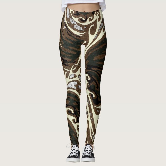 Whitecap Waves in the Ocean Leggings (Front)