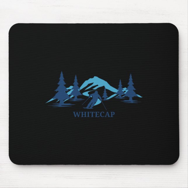 Whitecap Wisconsin Ski Resort Skiing Skier  Mouse Mat (Front)