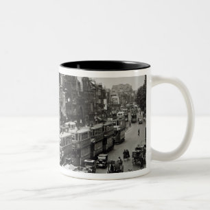 Whitechapel High Street, London, c.1930 Two-Tone Coffee Mug