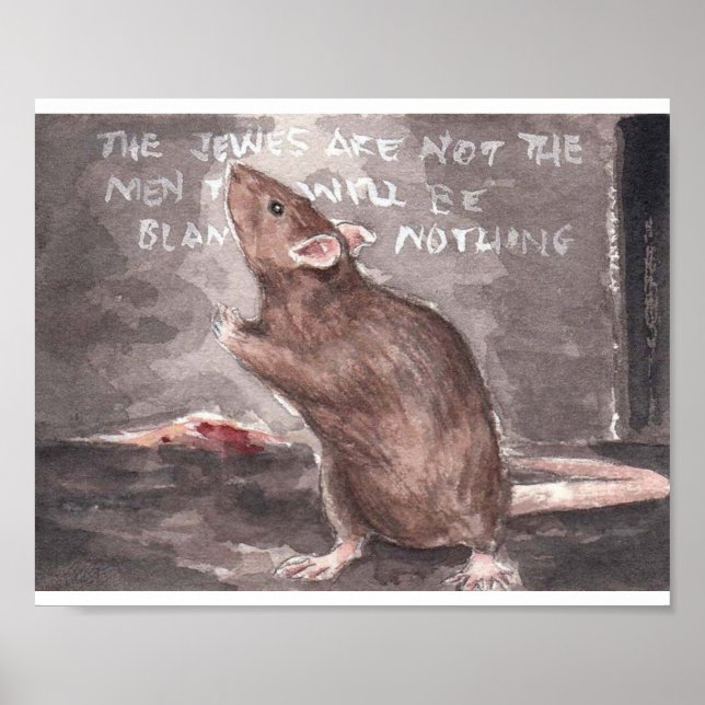 Whitechapel Rat at the Wall Poster (Front)