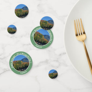 Whiteface Mountain, Adirondack Autumn Party Items Confetti