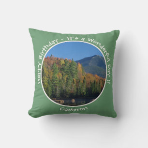 Whiteface Mountain, Adirondack Autumn Party Items Cushion
