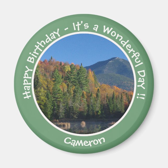 Whiteface Mountain, Adirondack Autumn Party Items Magnet (Front)