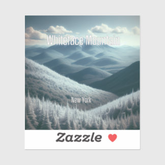 Whiteface Mountain New York 3 Inch Vinyl Sticker