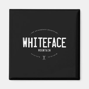 Whiteface Mountain New York Graphic Distressed Vin Magnet