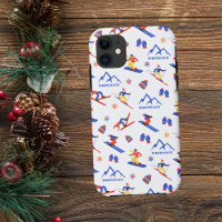 Whiteface Mountain New York Ski Snowboard Pattern