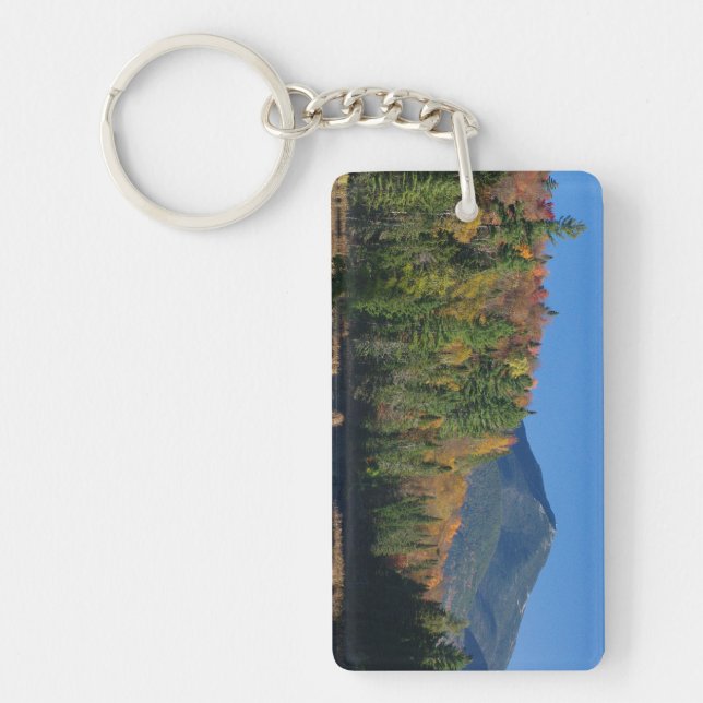 Whiteface Mountain over Little Cherrypatch Pond Key Ring (Front)