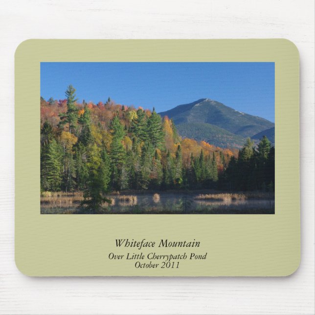 Whiteface Mountain over Little Cherrypatch Pond Mouse Mat (Front)