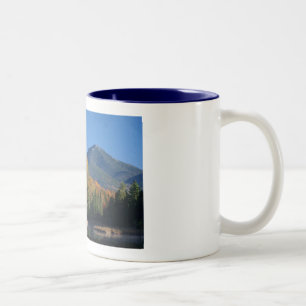 Whiteface Mountain over Little Cherrypatch Pond Two-Tone Coffee Mug