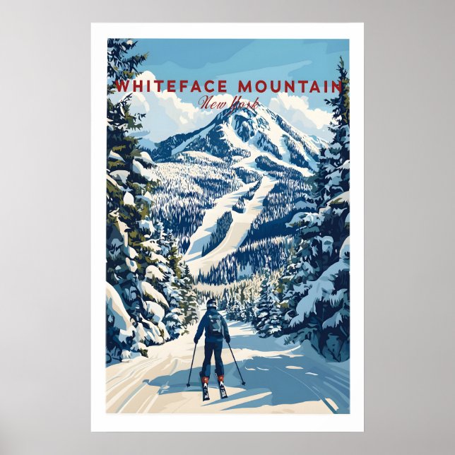 Whiteface Mountain Ski Poster 1 (Front)