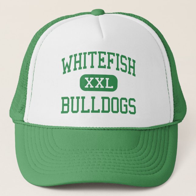 Whitefish - Bulldogs - High - Whitefish Montana Trucker Hat (Front)