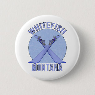 Whitefish, Montana 6 Cm Round Badge