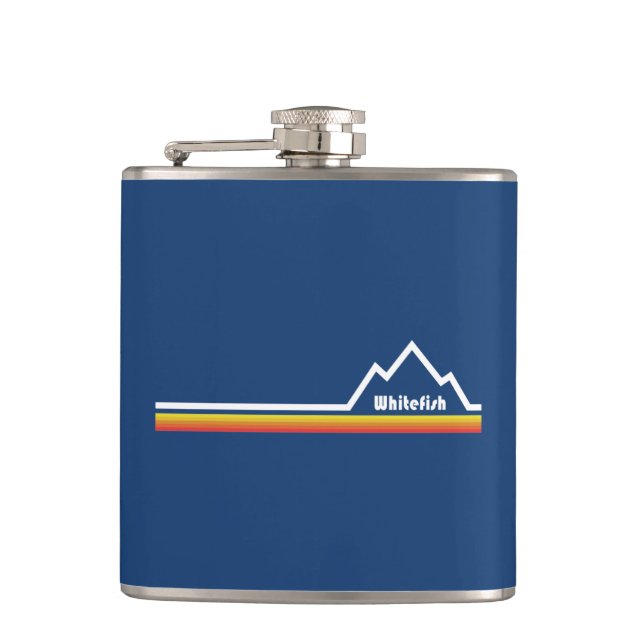 Whitefish, Montana Hip Flask (Front)