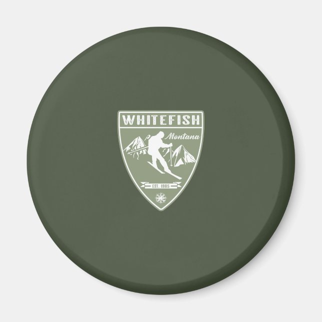 Whitefish Montana Magnet (Front)