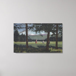 Whitefish, Montana - Whitefish Lake Golf Course Canvas Print