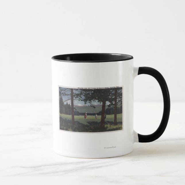 Whitefish, Montana - Whitefish Lake Golf Course Mug (Right)
