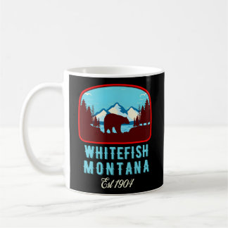 Whitefish Montana Wild Bear Mountain Coffee Mug