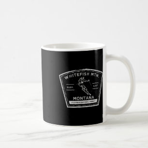 Whitefish Mountain Montana Snow Skiing  Coffee Mug