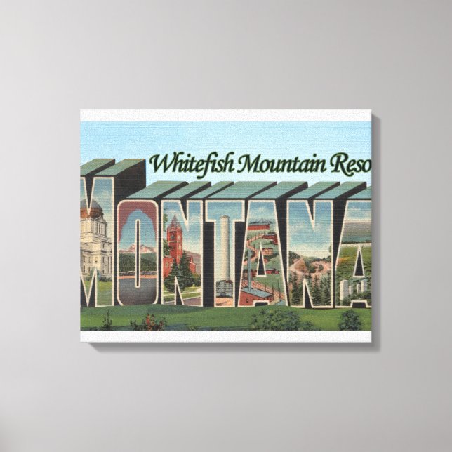 Whitefish Mountain Resort, Montana Canvas Print (Front)