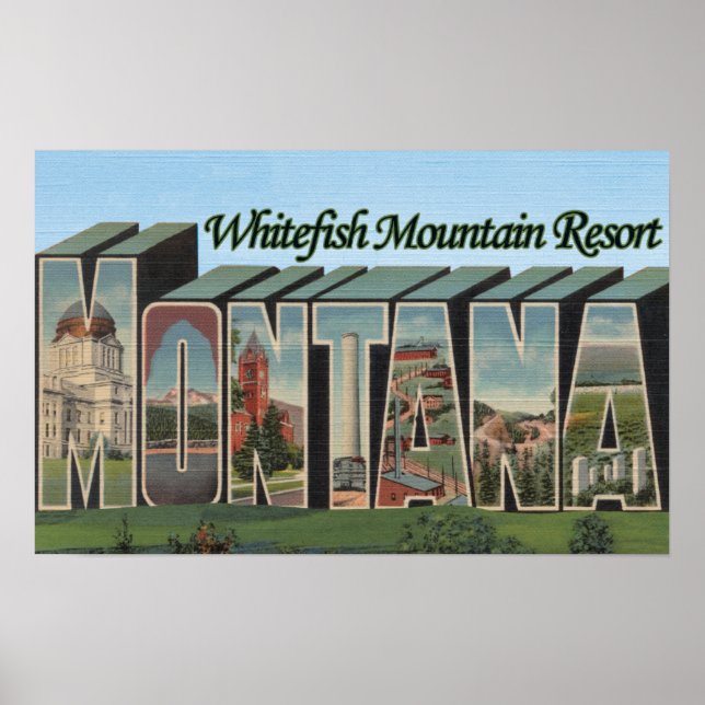 Whitefish Mountain Resort, Montana Poster (Front)