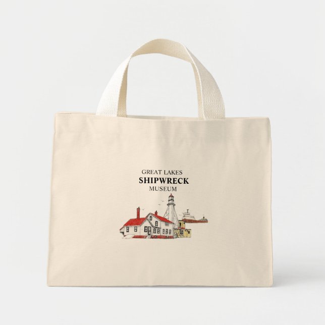 Whitefish Point Great Lakes Shipwreck Museum Tote (Front)