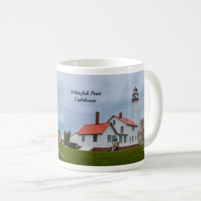 Whitefish Point Lighthouse Coffee Mug (Front Right)