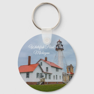 Whitefish Point Lighthouse Key Ring