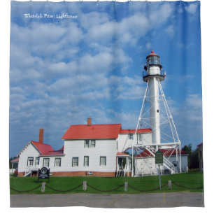 Whitefish Point Lighthouse shower curtain