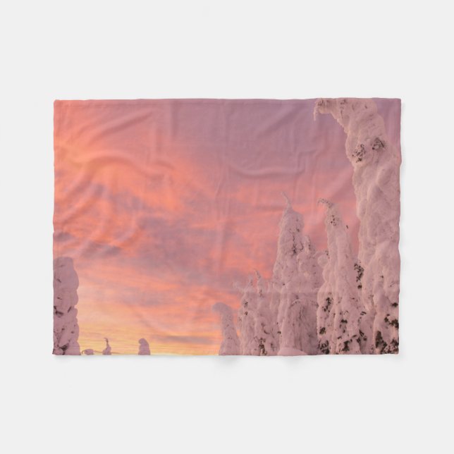 Whitefish Range | Whitefish, Montana Fleece Blanket (Front (Horizontal))