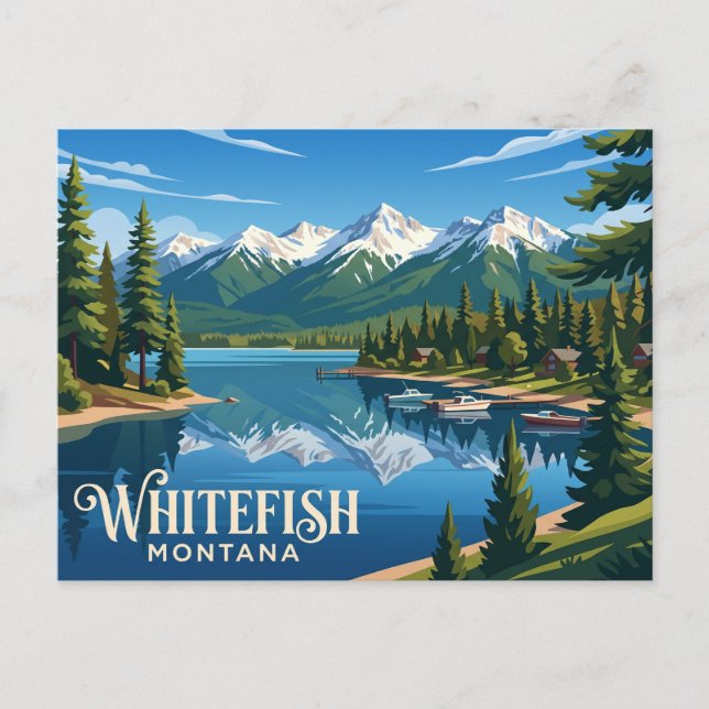 Whitefish USA Postcard (Front)
