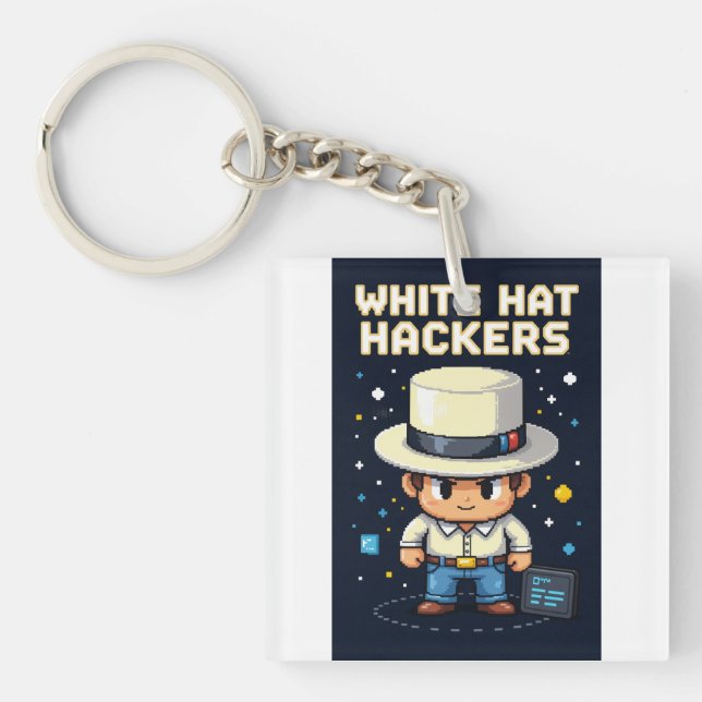 WhiteHat HacKer Key Ring (Front)
