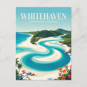 Whitehaven Beach Australia Postcard