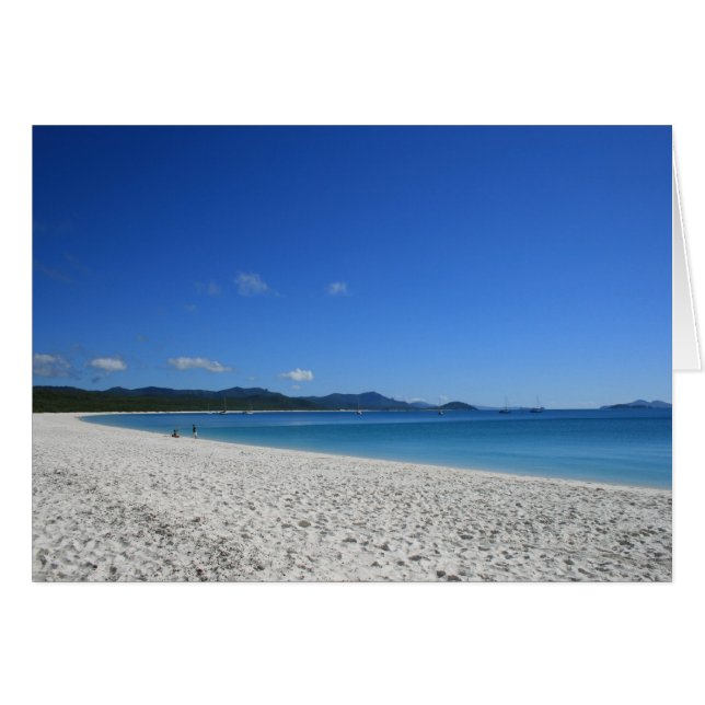 Whitehaven Beach, Queensland, Australia - Card (Front Horizontal)