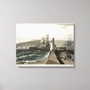 Whitehaven, Cumberland, from 'A Voyage Around Grea Canvas Print