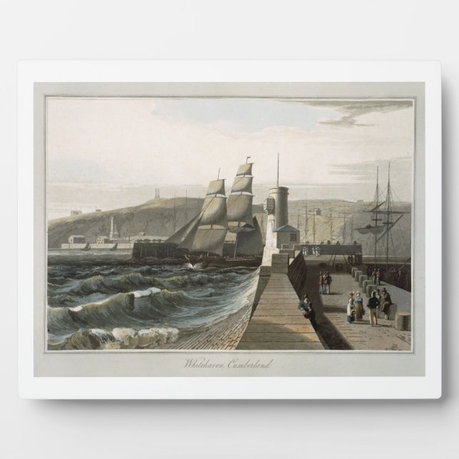Whitehaven, Cumberland, from 'A Voyage Around Grea Plaque (Front)