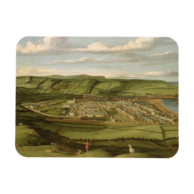 Whitehaven, Cumbria, Showing Flatt Hall, c.1730-35 Magnet (Horizontal)
