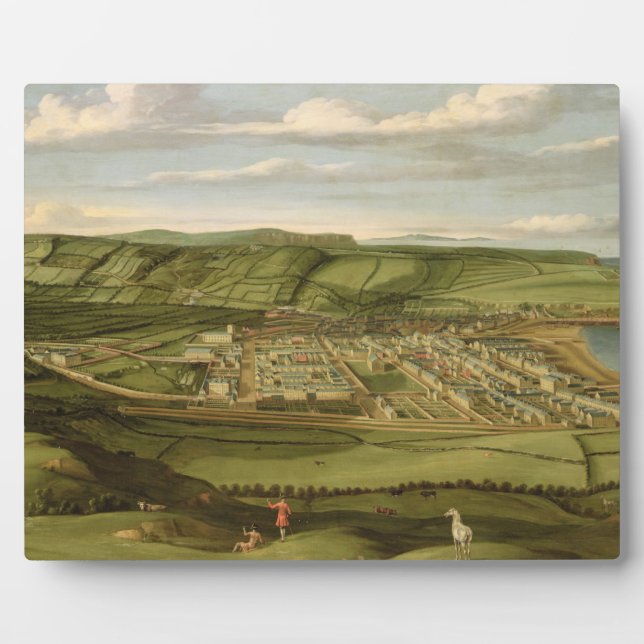 Whitehaven, Cumbria, Showing Flatt Hall, c.1730-35 Plaque (Front)