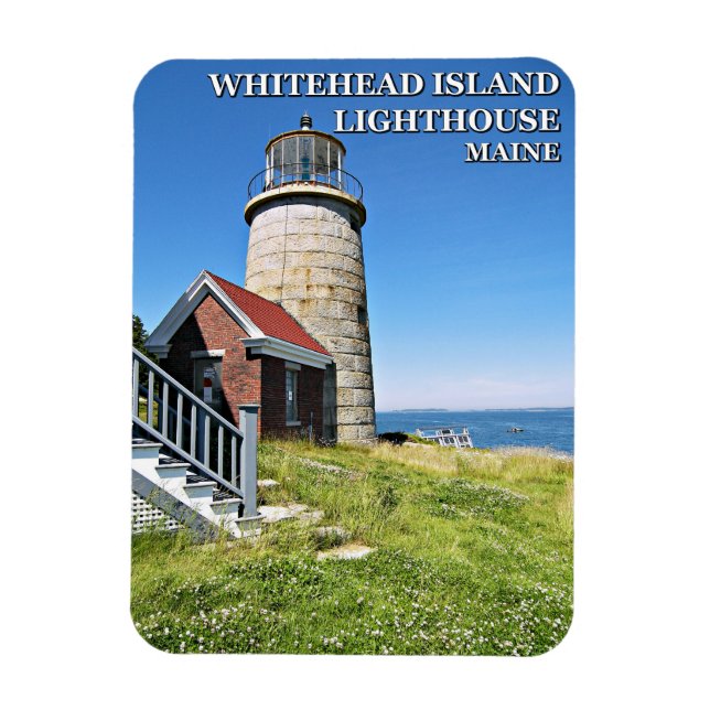 Whitehead Island Lighthouse, Maine Magnet (Vertical)