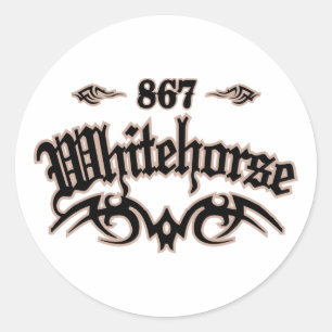 Whitehorse 867 classic round sticker